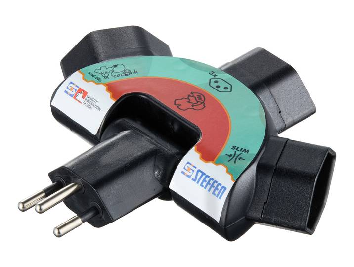 Steko Abzweigstecker 3 × Typ 12