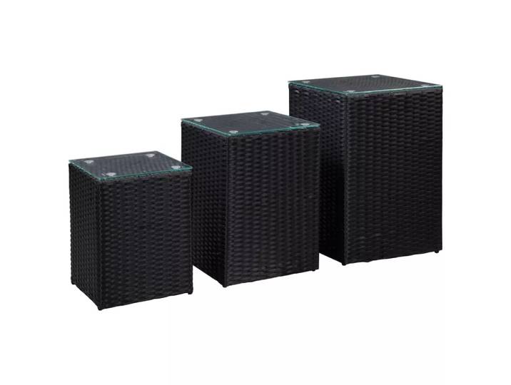 VidaXL - Couchtisch poly-rattan, One Size, Schwarz