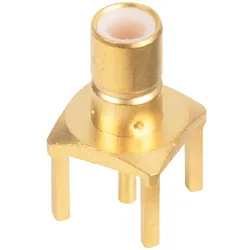 R114 426 - SMB-Einbaustecker, stehend, Lötanschluss