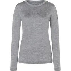 Super Natural, Damen, Funktionsshirt, Casual Rib Bio J (M), Grau