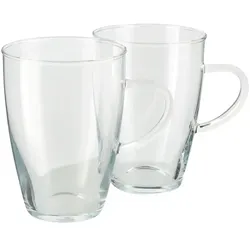 Peill+Putzler 2er Set Tee-/ Kaffeegläser Lyra  Buon Giorno ¦ transparent/klar ¦ Maße (cm): H: 12