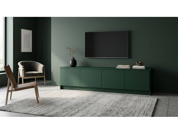 Modernes Lowboard MDF Lackiert Moos­grün