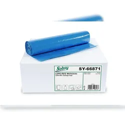 Plock GmbH Müllbeutel Sobsy - 1000 Abfallbeutel – Typ 60 - ca.120 L - blau - Müllsäcke