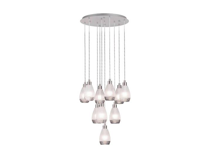 Eglo Hängeleuchte, Weiß, Nickelfarben, Metall, Glas, länglich, 150 cm, Lampen & Leuchten, Innenbeleuchtung, Hängeleuchten, Pendelleuchten