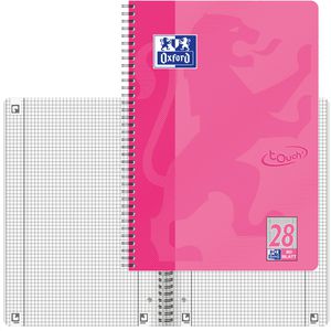 Oxford Collegeblock Touch, 400086496, A4, Innen- und Außenrand, 90 g/m², 80 Blatt, kariert