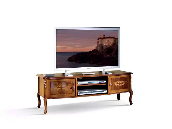 Xlmoebel TV-Schrank Klassischer brauner TV-Schrank mit edlem Design und Stauraum (1-St., TV-Ständer) Hergestellt in Europa