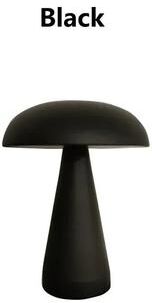 Uplifted Finds Retro Mushroom LED Table Lamp Rechargeable Touch Sensor Bedside Light black