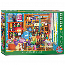 eurographics Puzzle - Alles was du strickst ist Liebe von Paul Normand - 1000 Teile 301027