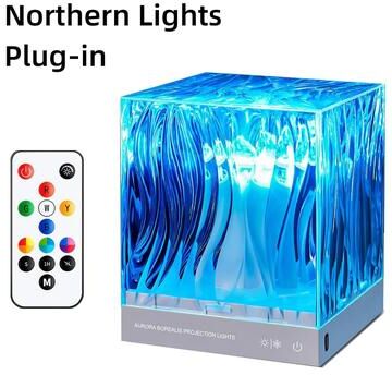 Uplifted Goods Aurora Borealis Projection Lamp For Bedroom And Home Decor northern Lights A