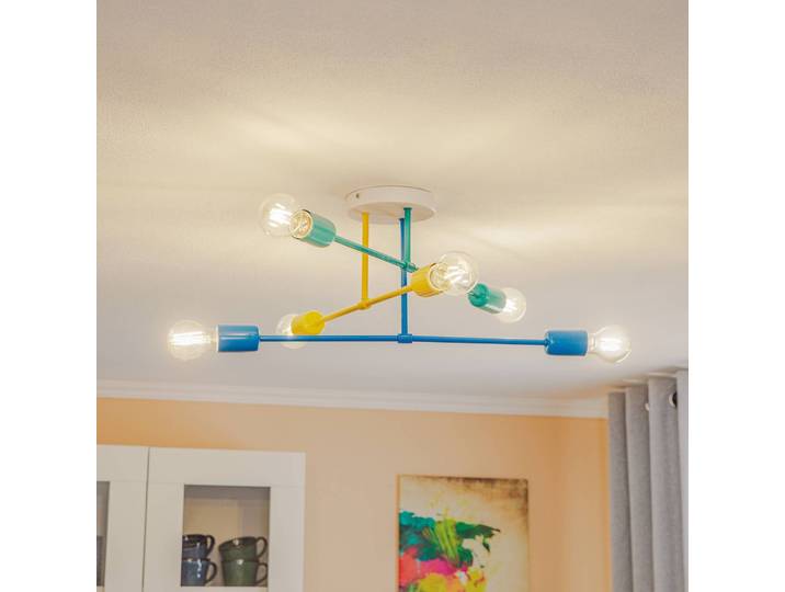 Deckenlampe Cambridge HELAM, dimmbar, für Kinderzimmer, Metall, Junges Wohnen, Deckenlampe