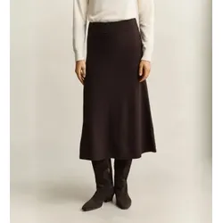 Gant für Damen. 4400159 Dunkelbrauner Rock aus Schafwolle (S), Lässig