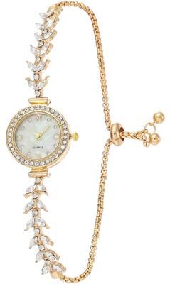 Youfap Market Quartz Crystal Women Diamond Wristwatches, Free Adjustment Bracelet, Wedding Banquet Watches gold