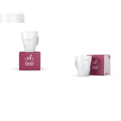 Henkelbecher-Set 2-tlg. - jeweils 350 ml - FIFTYEIGHT Henkelbecher - Dekor Weiß - 1 Set