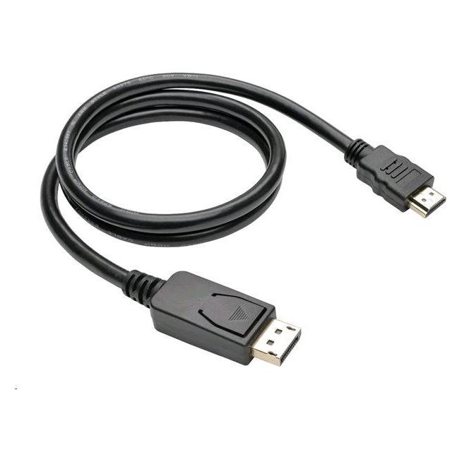 C-Tech Kabel DisplayPort/HDMI,, Äerný (1 m) (CB-DP-HDMI-10)
