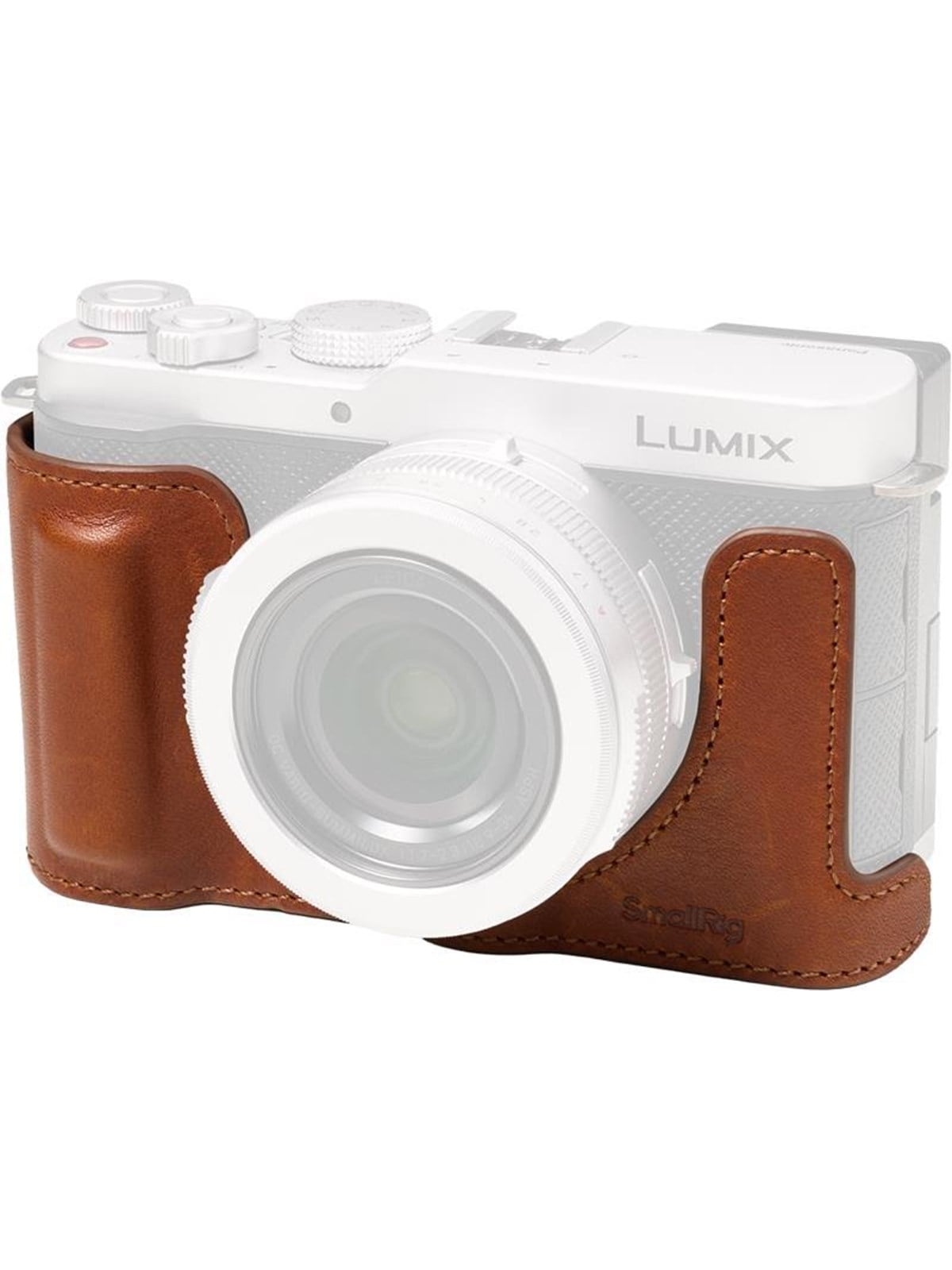 SmallRig 5699 Leather Half Case for Panasonic LUMIX L10 Brown