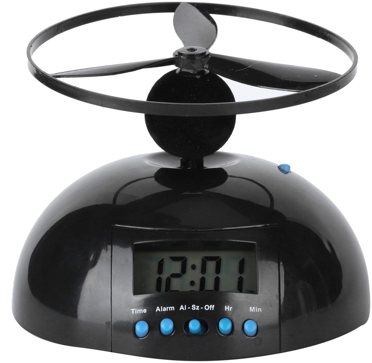 Dailygoods Vliegende Wekker Grote LCD Digitale Alarmklok met Mini Propeller
