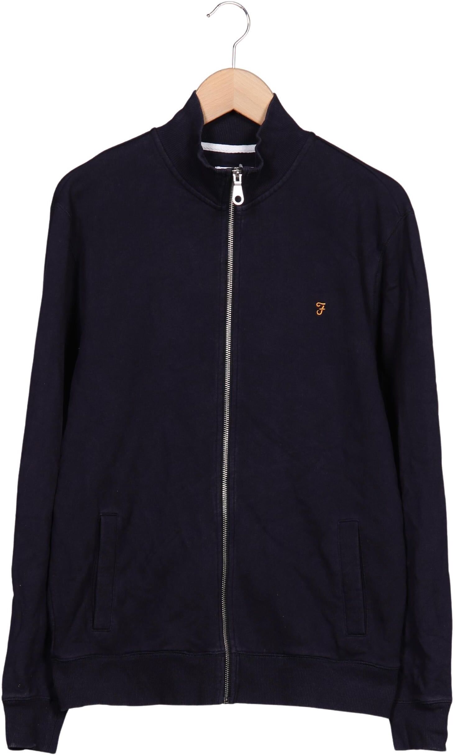 Farah Herren Sweater, Marineblau, Gr. M, Baumwolle - Second Hand