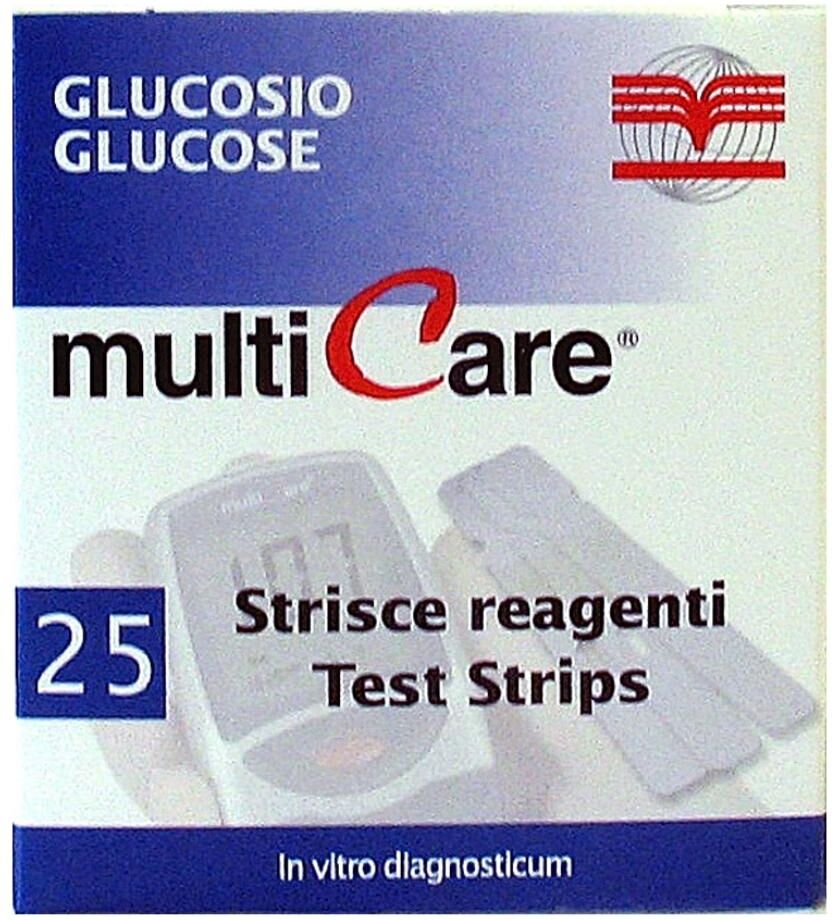 BIOCHEMICAL SYSTEM INTERN. SpA MULTICARE In Glucosio 25 Strisce