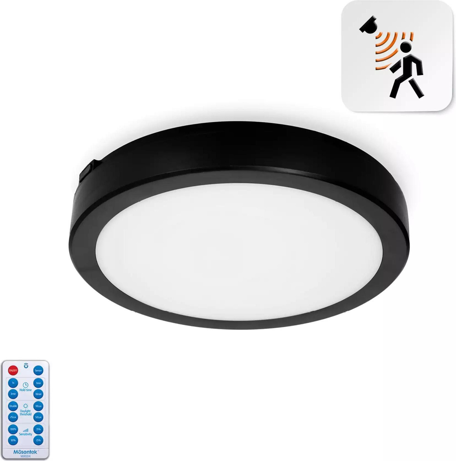 KOBI LED plafondlamp zwart