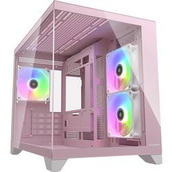 Cougar FV150 Mini-Tower PC-Gehäuse, Gaming-Gehäuse Pink Integrierte Beleuchtung CGR-2QA6P-RGB
