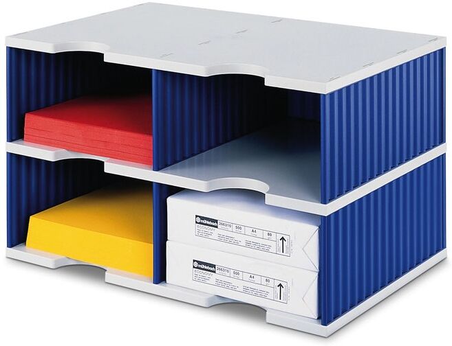 B2B Partner Sortiermodule, 4x breites Fach, blau
