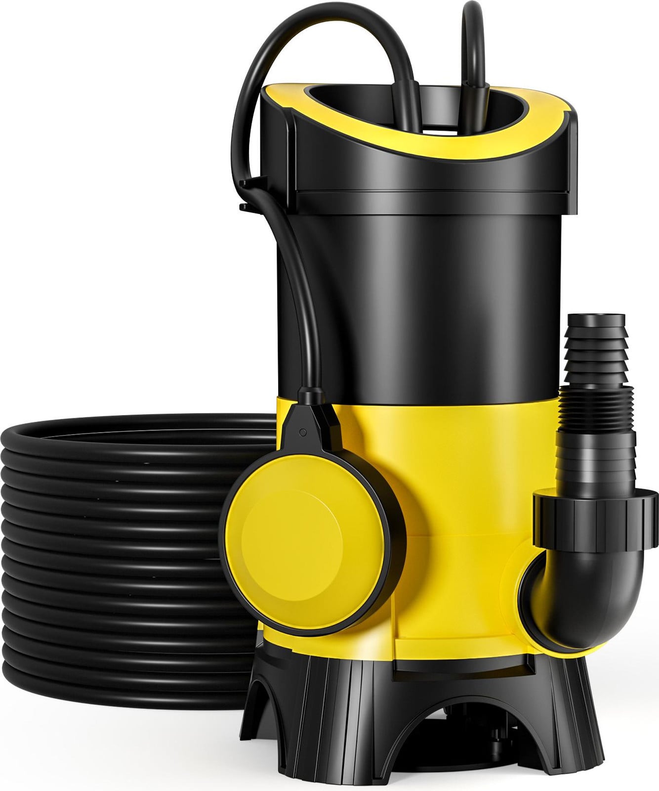 Wiltec Vuilwaterpomp, 7.500 liter per uur, 400W, maximale opvoerhoogte 5 meter, geschikt voor vaste stoffen tot Ø35 mm