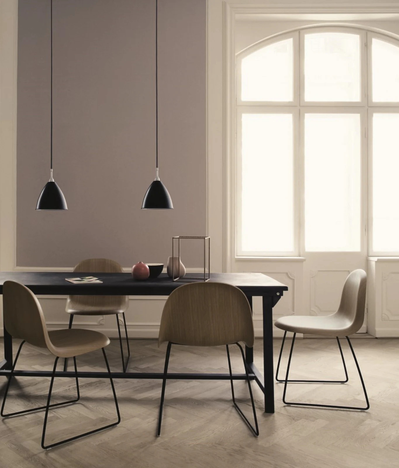 GUBI Bestlite BL9 Hanglamp Geelkoper/Matte Wit Ø16 cm