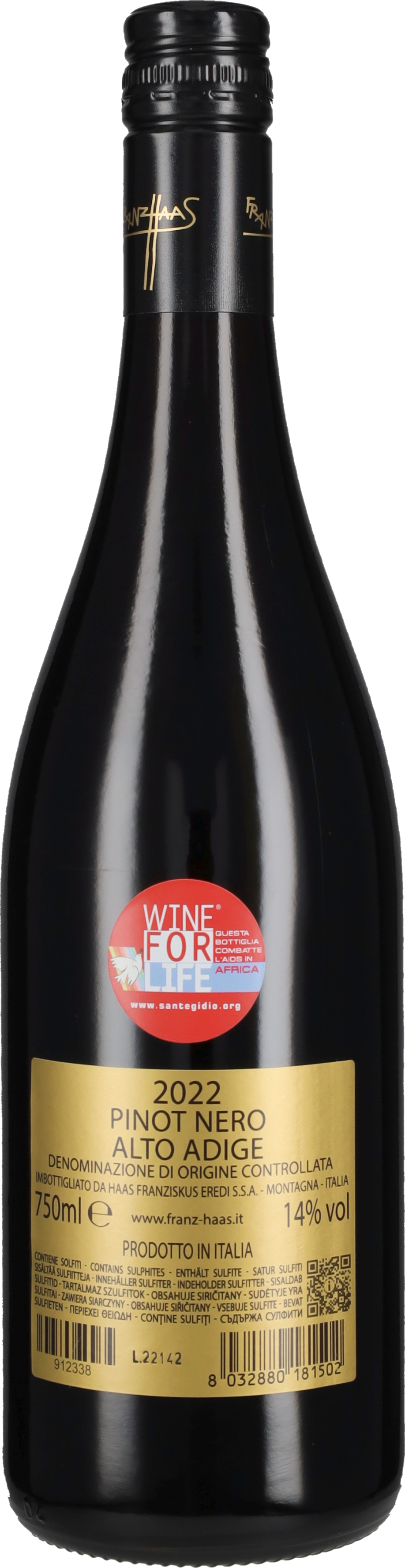 Pinot Nero 'Schweizer' Franz Haas 2022 (tappo stelvin)