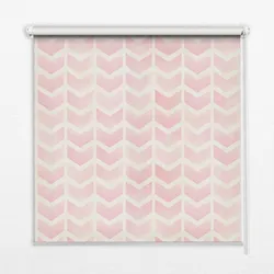 INNENROLLO - Fensterrollo - Rollo - 90x180 cm - Rosa Zickzacklinien