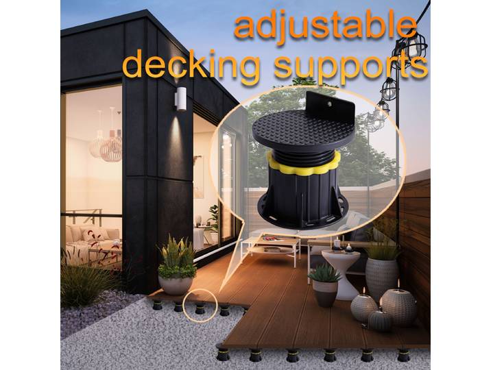 10/27/30/54pcs Plots Réglables pour Terrasse Extérieure, Supports Réglables en Hauteur pour Plancher Surélevé, Adaptés aux Dalles de Terrasse, Balcon, Toit-Terrasse, Jardin et Sols Extérieurs,
