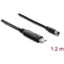 NAVILOCK Anschlusskab. M8 GNSS USB 2.0 Typ-A St > M8 Bu 1,2m