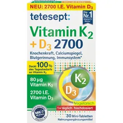 Tetesept Vitamin K2 + D3 2700 30 ST
