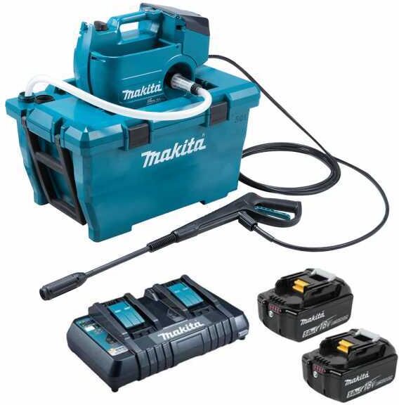 Akku-Hochdruckreiniger mit Wassertank Makita DHW080ZK - 2x 18V 5Ah