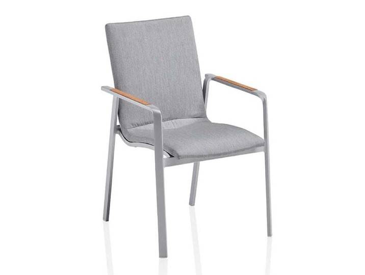 Kettler Diamond Stapelsessel Aluminium/Sunbrella Hellgrau