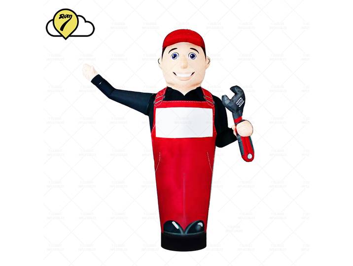 Livraison Gratuite - Danseur Gonflable de Bienvenue de 2,5 M pour Lavage Automobile, Décoration Publicitaire Extérieure et Promotion des Ventes