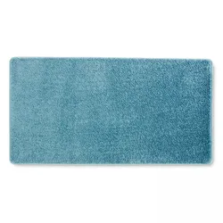 Oviala Business Rechteckiger Teppich aus Polypropylen 80x150 cm blau