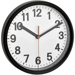 TFA-Dostmann 60.3538.01 Wanduhr Rund Schwarz, Weiß