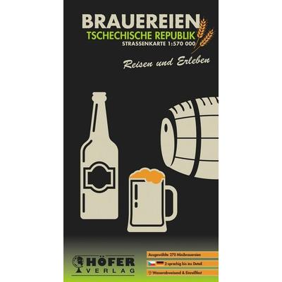 Höfer Straßenkarte CZ 900 Brauereien Tschechische Republik 1:570.000, Sonstige von , KOMPASS Freytag & Berndt, 978-3-931103-27-9