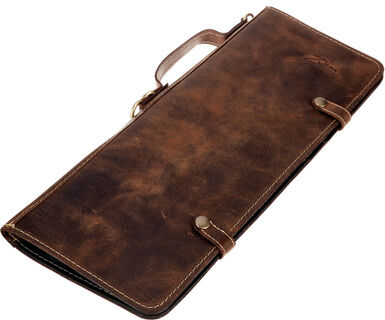 Zultan Leather Stick Bag Vintage Braun