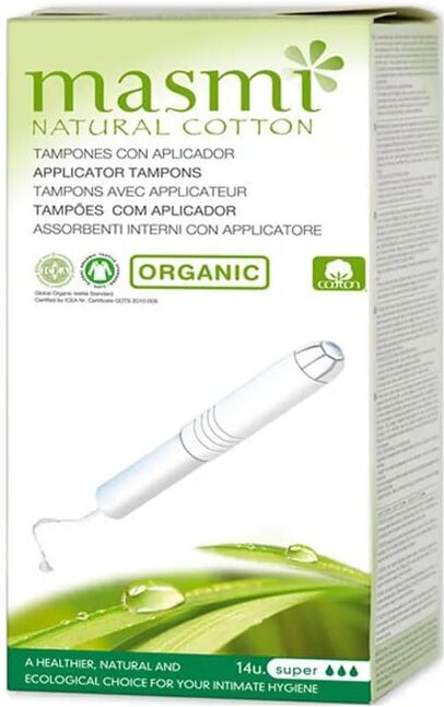 Masmi Natural Cotton Tampões Super 14 Unds