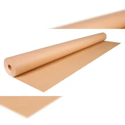 Clairefontaine 4x Recycling-Kraftpapier braun 70g, Rolle 50x1m - Kartonbraun 595071C