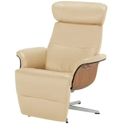 Relaxsessel aus Leder Timeout ¦ beige ¦ Maße (cm): B: 80 H: 101 T: 81.0