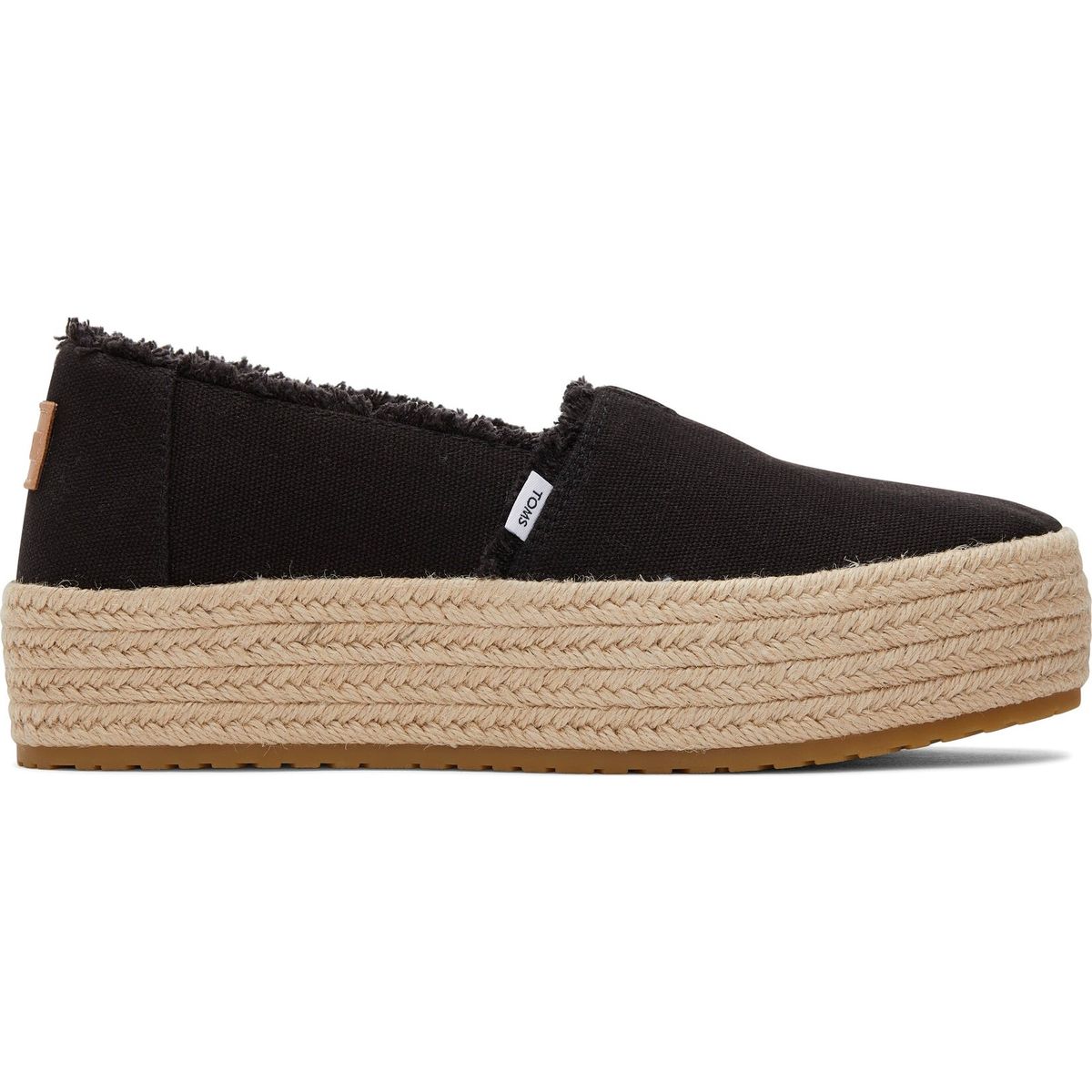 Toms Valencia black canvas/fray 35.5 10019795-35.5