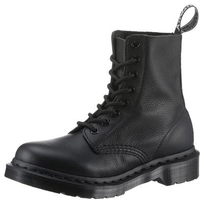 Schnürboots DR. MARTENS "1460 Pascal Mono", Damen, Gr. 41, schwarz (schwarz, mono), Leder, Schuhe Schnürboots, Schnürschuh, Festival, Stiefelette mit praktischer Schnürung