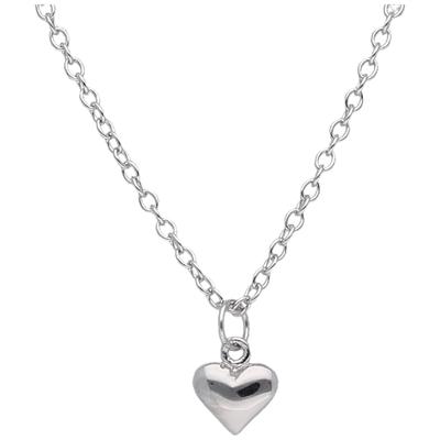 Collier SMART JEWEL "Herz, Silber 925", silber, Halsketten, Herren, 45cm, Silber 925 (Sterlingsilber), Collier