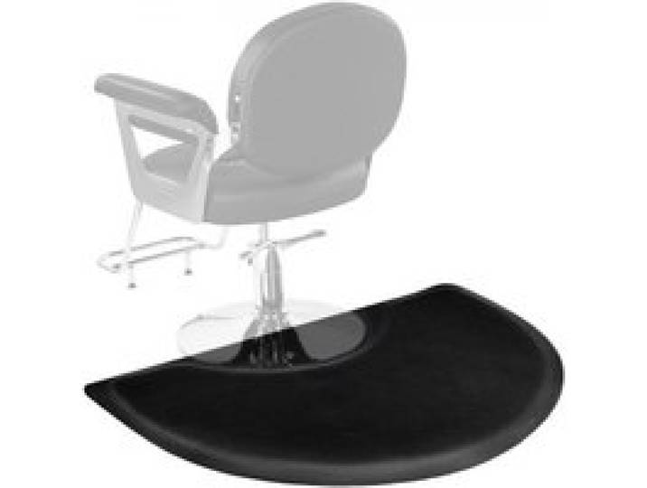 VEVOR Salonmatte für Friseure, 905x1220 mm, halbrunde Stehmatte, 13 mm dicke Anti-Ermüdungsmatte für Friseursalons, leicht zu reinigender PVC-Oberfläche & abgeschrägten Kanten zum Stolpern