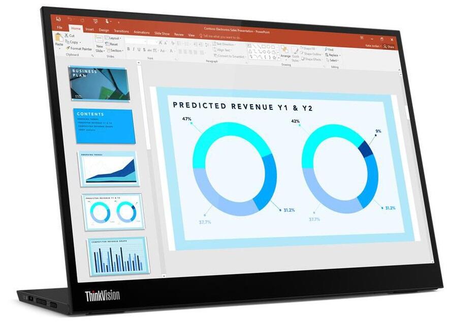 Lenovo ThinkVision M14d portabler Monitor 35,6cm (14 Zoll) 63AAUAT6WL