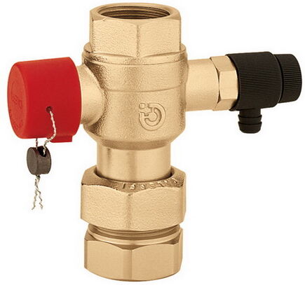 robinet à Caleffi 558070 2000 2000 / 4 ", avec purge, pour Ausdehnungsgefäße