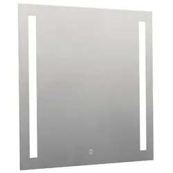 Eckiger Spiegel 80x70 cm mit LED-Beleuchtung, Heizfolie, Sensor mit einst. Temperatur 2700-6500K, IP44 ZIL8070TLEDS