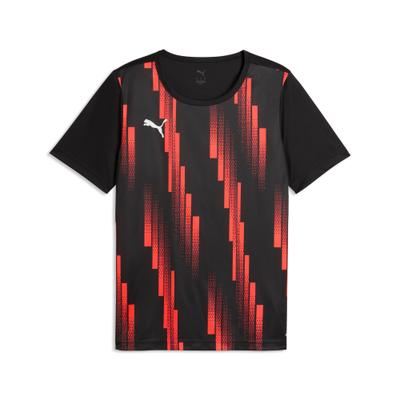Fußballtrikot PUMA "INDIVIDUALRISE GRAPHIC JERSEY", Herren, Gr. M, rot (puma schwarz, puma weiß, ultra rot), Interlock, Obermaterial: 100% Polyester, bedruckt, slim fit normal, Rundhals, Trikots Fußballtrikot, Trikot, für Sportmode und Streetwear,...